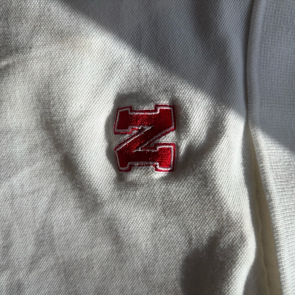 Russell Athletic White Shirt with Red Logo
